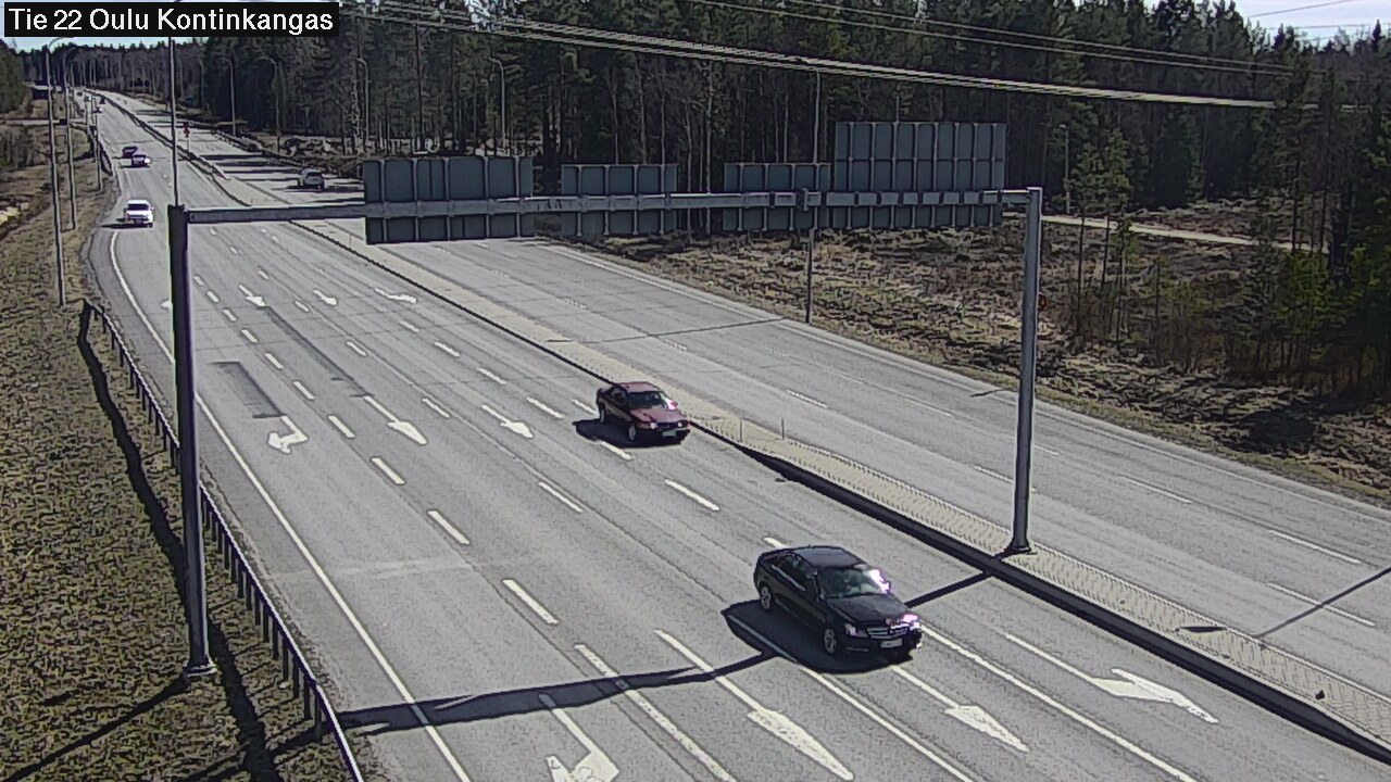 Weather Camera Image Väg 22 Oulu Kaukovainio, Oulu, Pohjois-Pohjanmaa