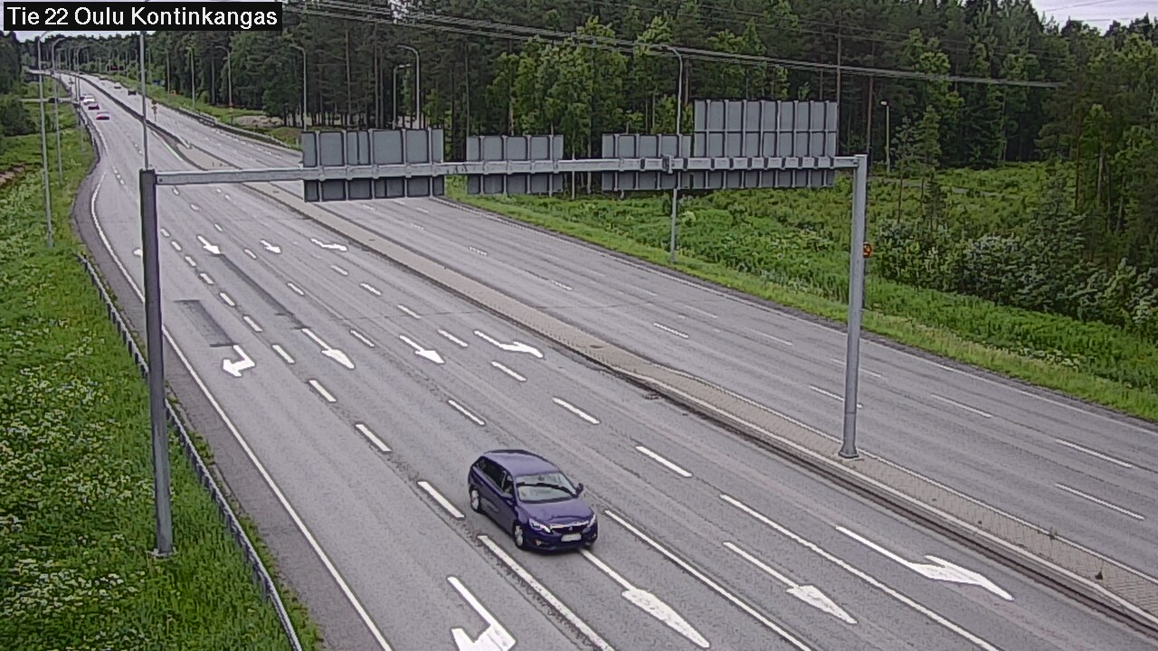 Weather Camera Image Road 22 Oulu Kaukovainio, Oulu, Pohjois-Pohjanmaa