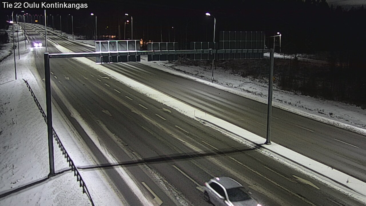 Weather Camera Image Väg 22 Oulu Kaukovainio, Oulu, Pohjois-Pohjanmaa