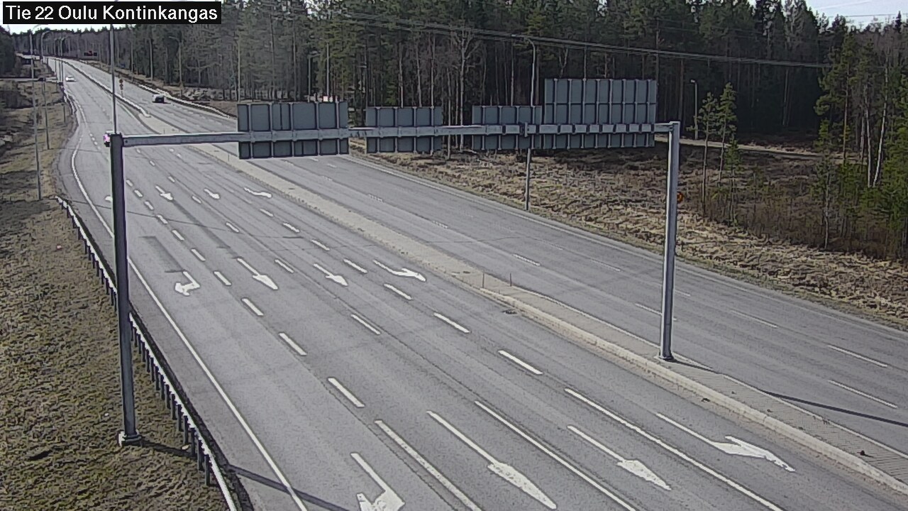 Weather Camera Image Väg 22 Oulu Kaukovainio, Oulu, Pohjois-Pohjanmaa