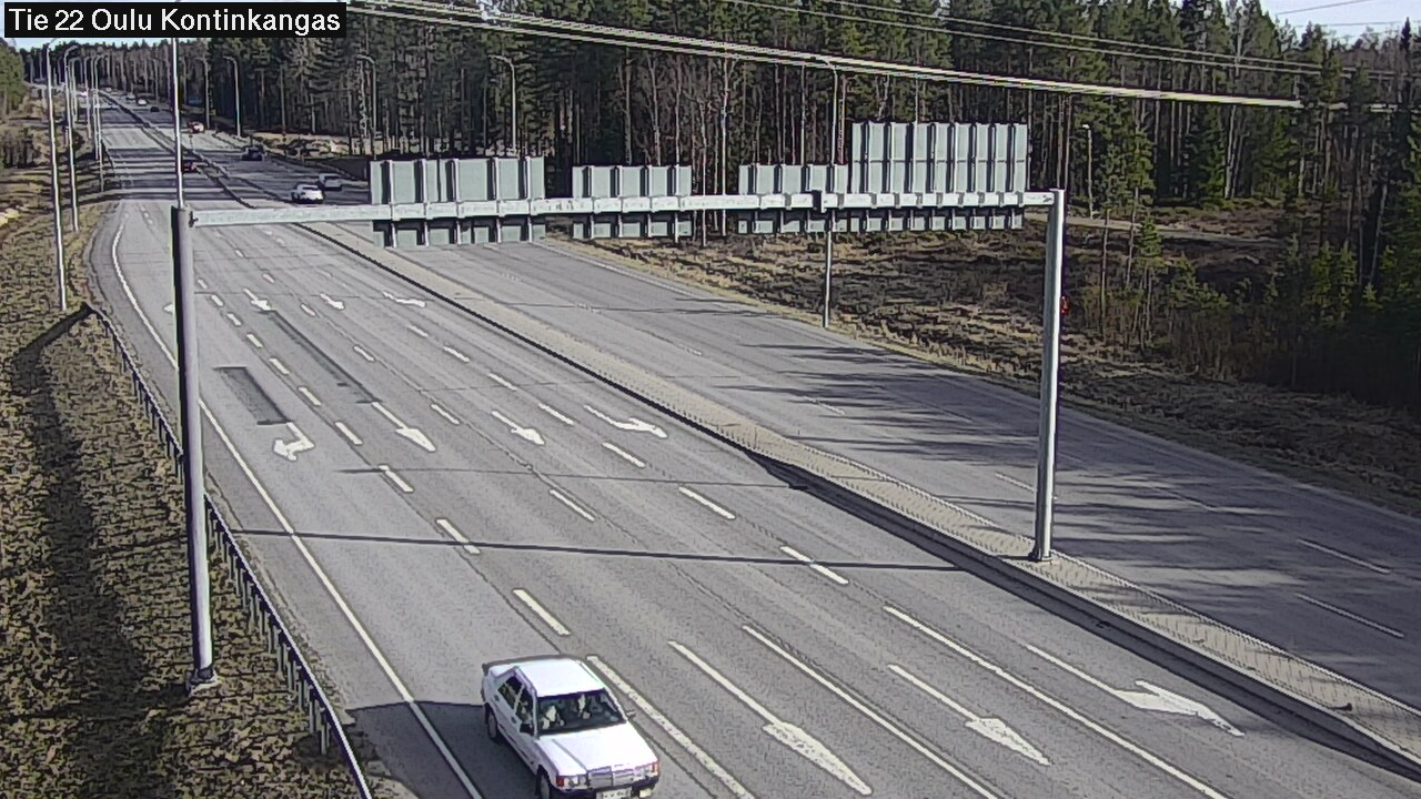 Weather Camera Image Väg 22 Oulu Kaukovainio, Oulu, Pohjois-Pohjanmaa