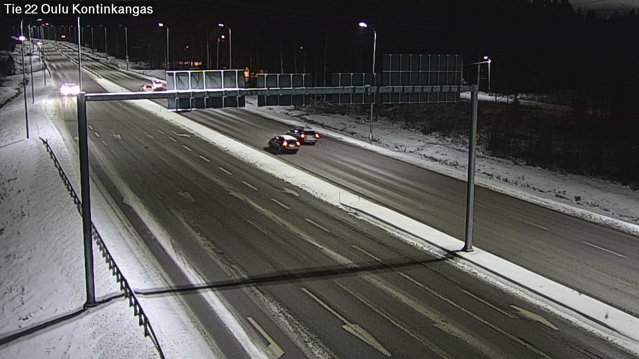 Weather Camera Image Väg 22 Oulu Kaukovainio, Oulu, Pohjois-Pohjanmaa