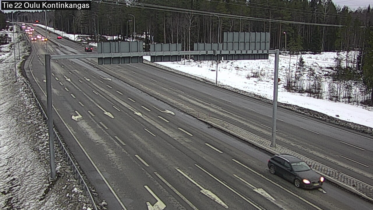Weather Camera Image Väg 22 Oulu Kaukovainio, Oulu, Pohjois-Pohjanmaa