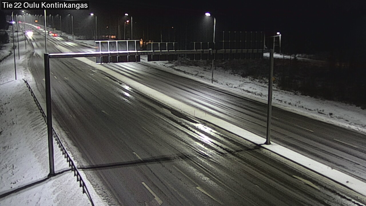 Weather Camera Image Väg 22 Oulu Kaukovainio, Oulu, Pohjois-Pohjanmaa