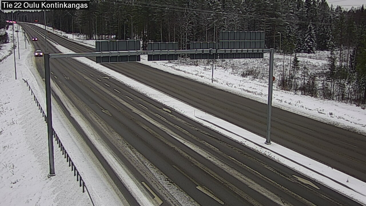 Weather Camera Image Väg 22 Oulu Kaukovainio, Oulu, Pohjois-Pohjanmaa