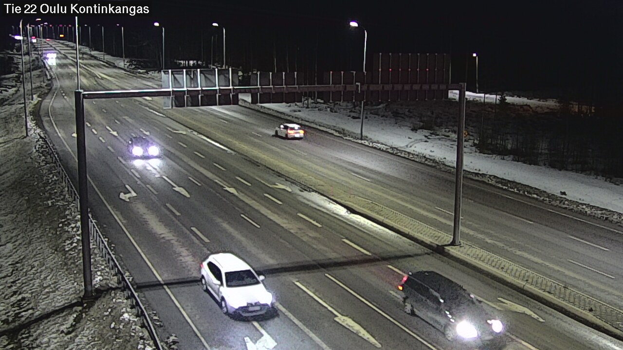 Weather Camera Image Väg 22 Oulu Kaukovainio, Oulu, Pohjois-Pohjanmaa