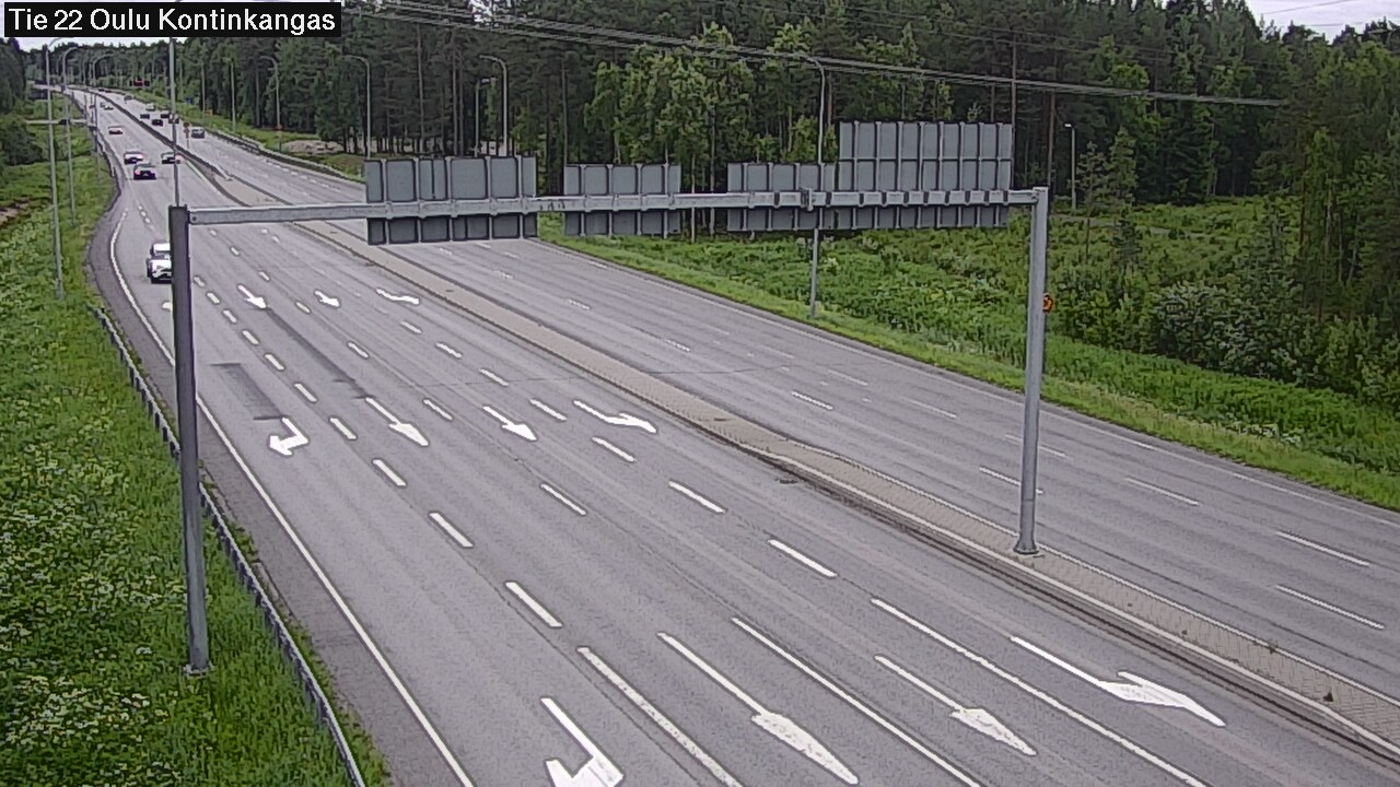 Weather Camera Image Väg 22 Oulu Kaukovainio, Oulu, Pohjois-Pohjanmaa