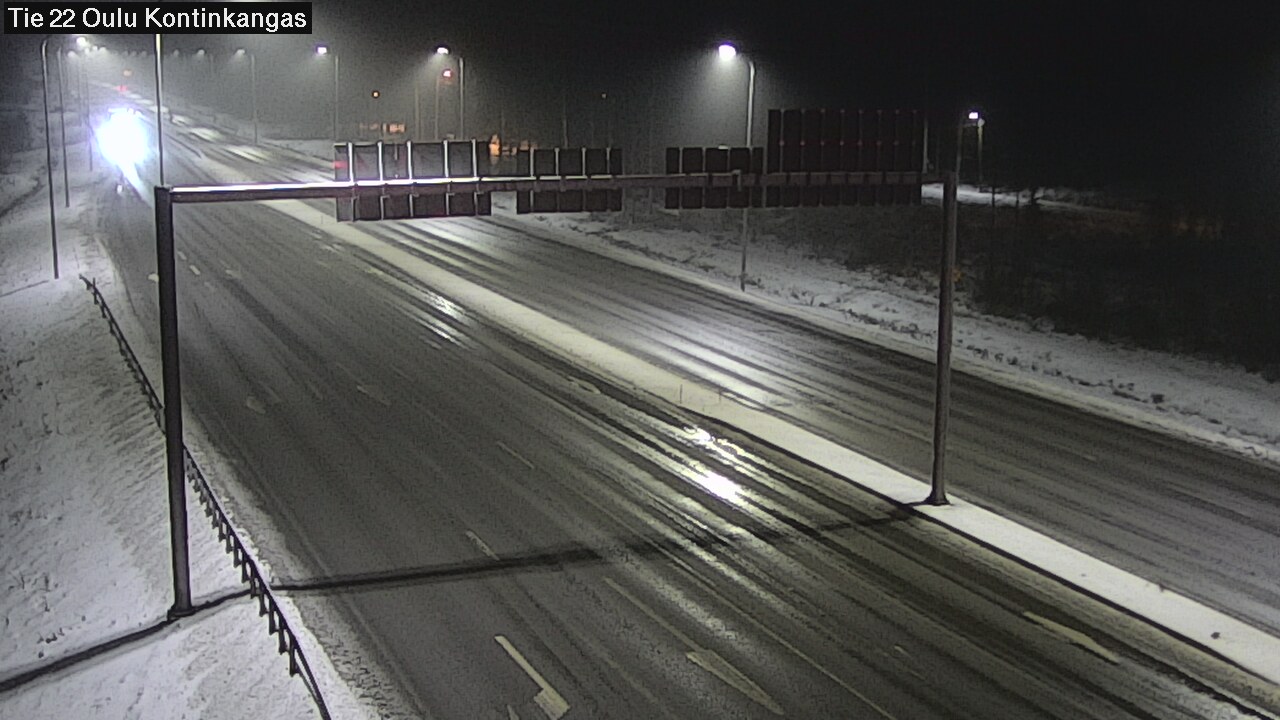 Weather Camera Image Väg 22 Oulu Kaukovainio, Oulu, Pohjois-Pohjanmaa