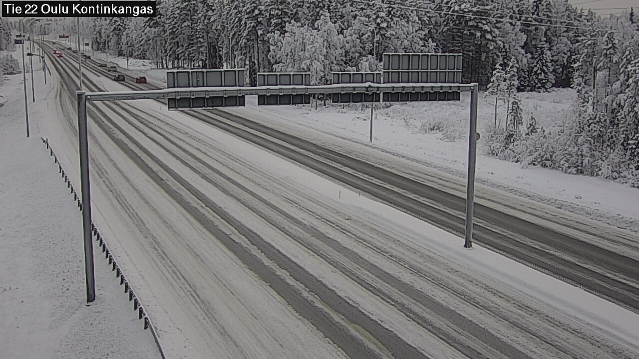 Weather Camera Image Road 22 Oulu Kaukovainio, Oulu, Pohjois-Pohjanmaa