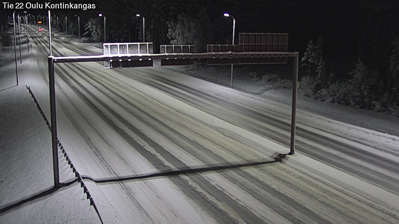 Weather Camera Image Road 22 Oulu Kaukovainio, Oulu, Pohjois-Pohjanmaa