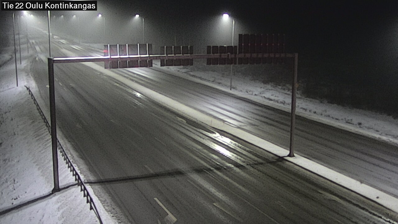 Weather Camera Image Väg 22 Oulu Kaukovainio, Oulu, Pohjois-Pohjanmaa