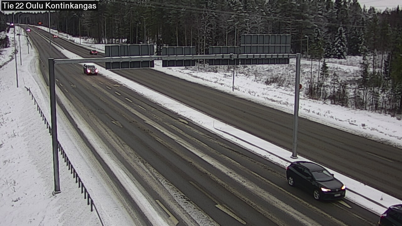 Weather Camera Image Väg 22 Oulu Kaukovainio, Oulu, Pohjois-Pohjanmaa