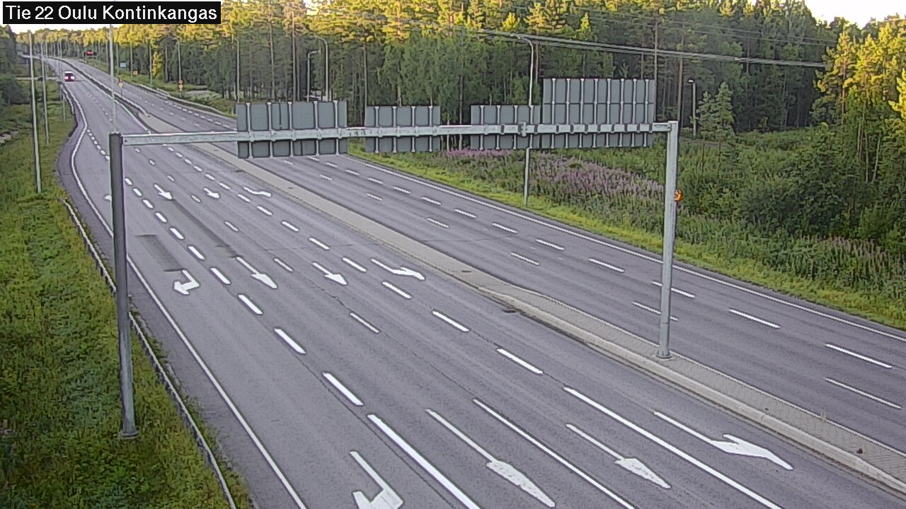 Weather Camera Image Road 22 Oulu Kaukovainio, Oulu, Pohjois-Pohjanmaa