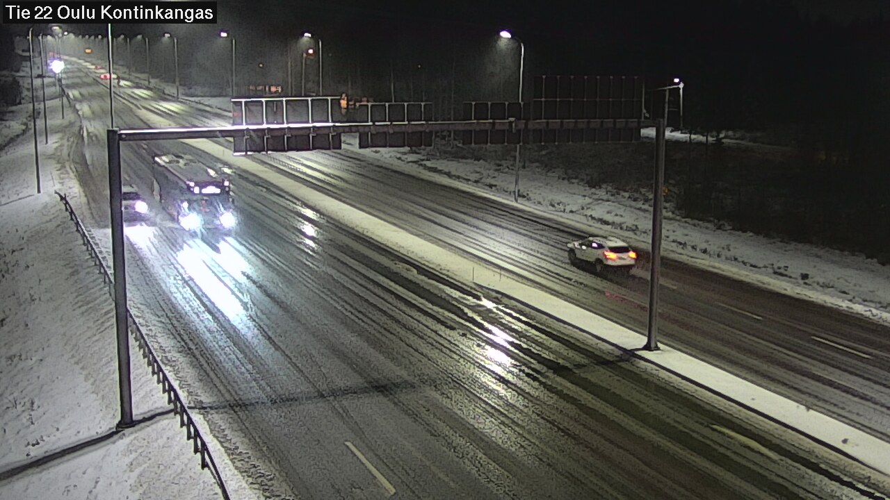 Weather Camera Image Väg 22 Oulu Kaukovainio, Oulu, Pohjois-Pohjanmaa