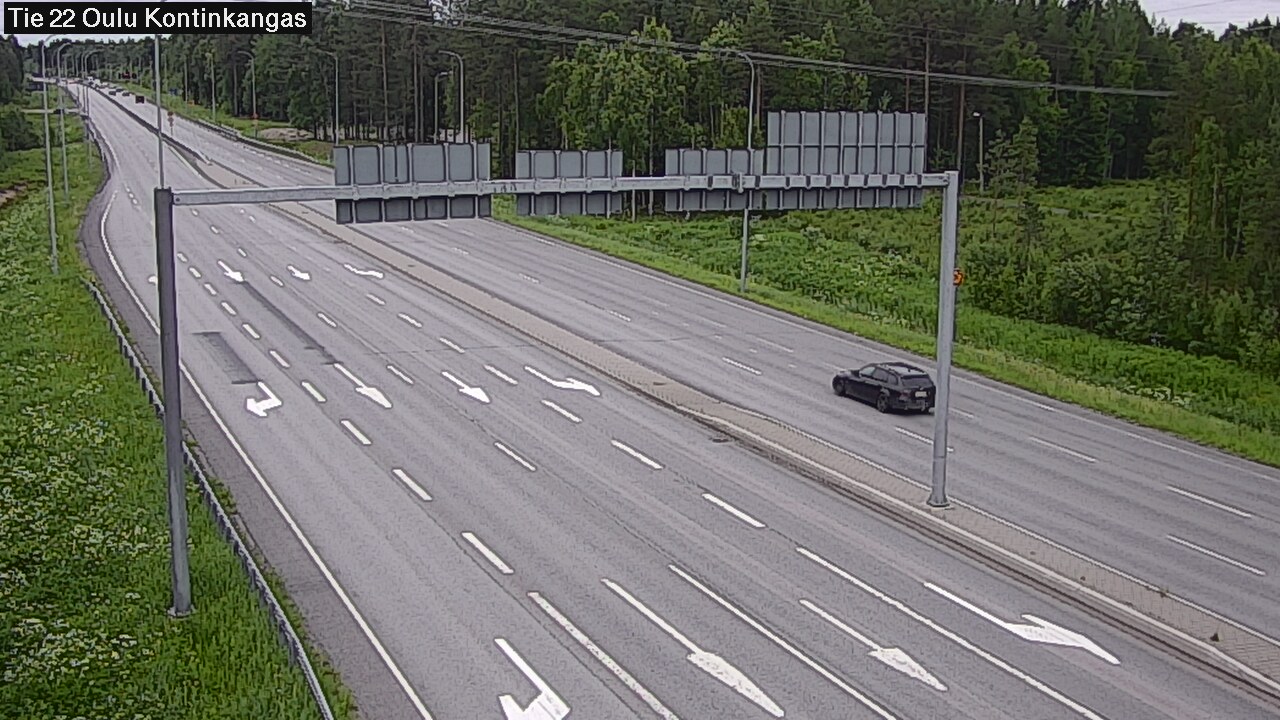 Weather Camera Image Väg 22 Oulu Kaukovainio, Oulu, Pohjois-Pohjanmaa