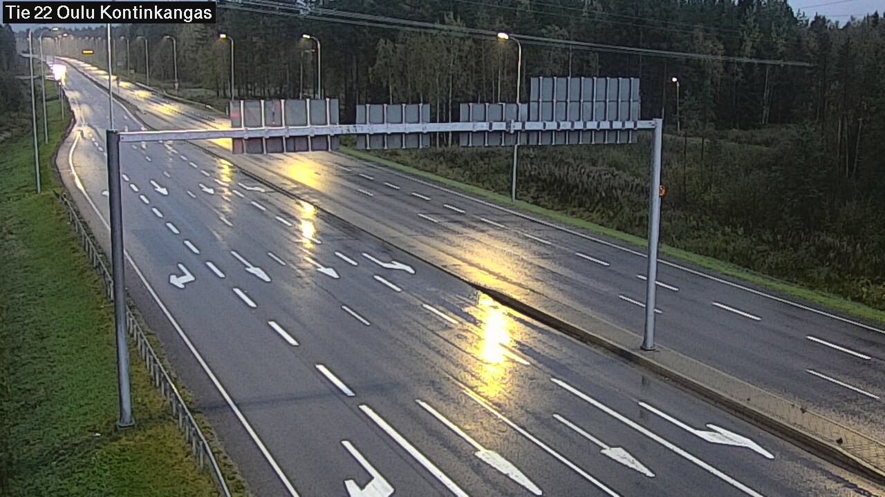 Weather Camera Image Road 22 Oulu Kaukovainio, Oulu, Pohjois-Pohjanmaa