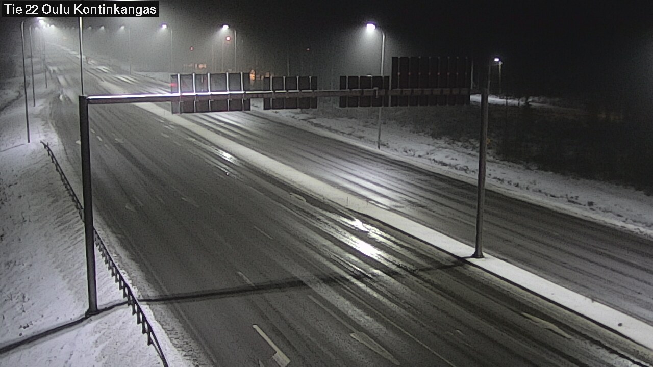 Weather Camera Image Väg 22 Oulu Kaukovainio, Oulu, Pohjois-Pohjanmaa