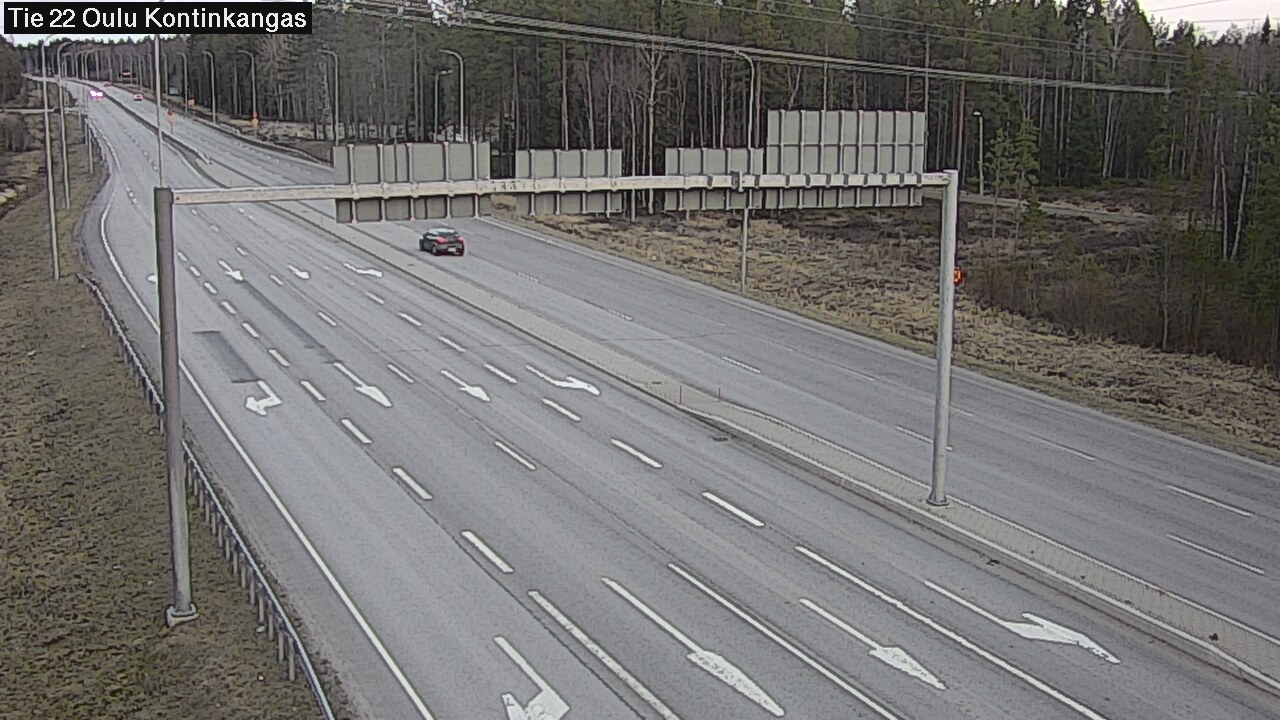 Weather Camera Image Väg 22 Oulu Kaukovainio, Oulu, Pohjois-Pohjanmaa