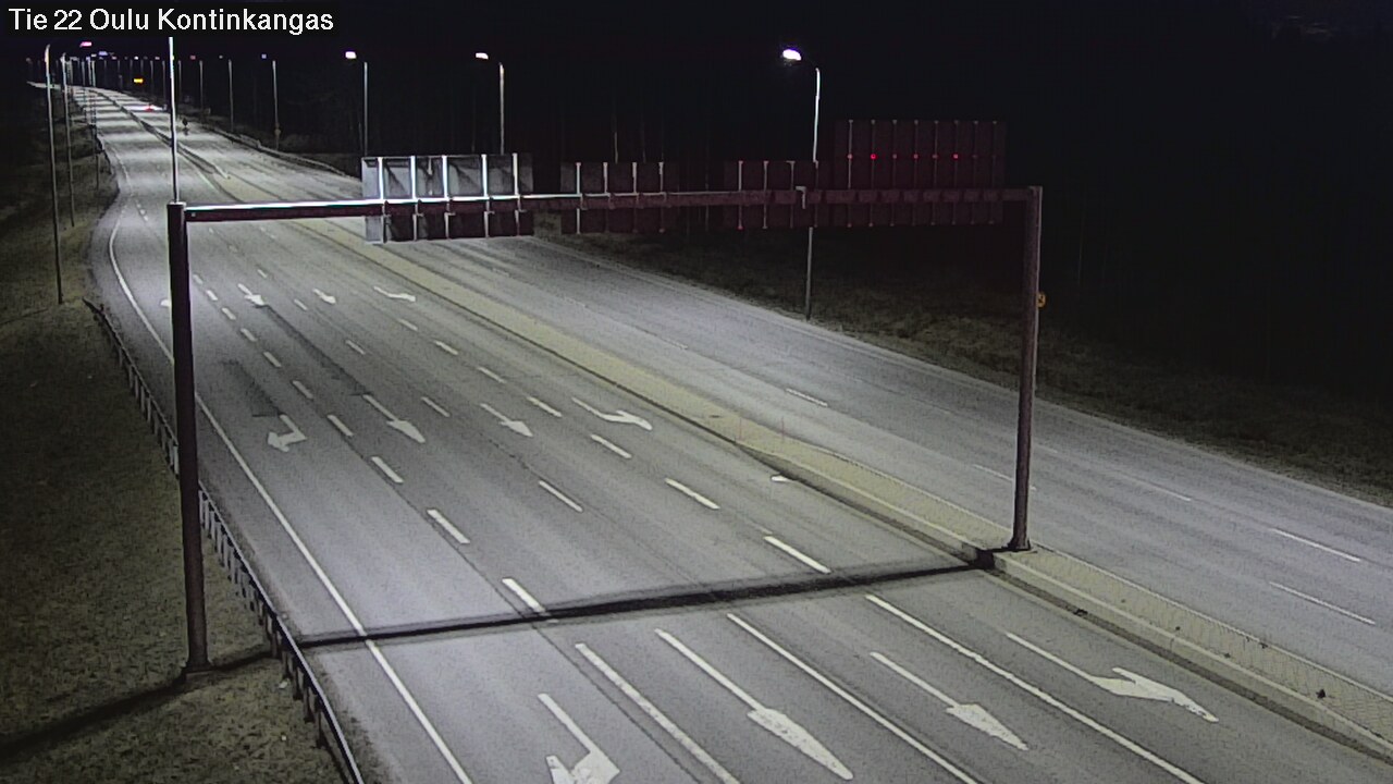 Weather Camera Image Road 22 Oulu Kaukovainio, Oulu, Pohjois-Pohjanmaa