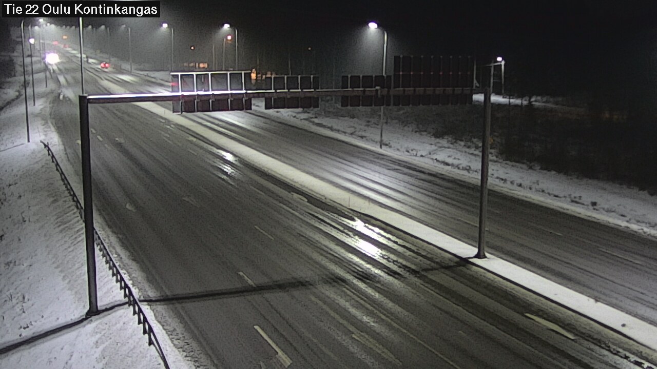 Weather Camera Image Väg 22 Oulu Kaukovainio, Oulu, Pohjois-Pohjanmaa