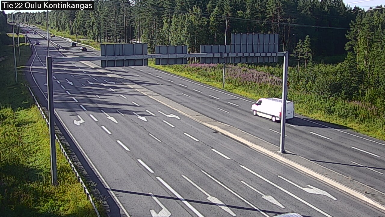 Weather Camera Image Väg 22 Oulu Kaukovainio, Oulu, Pohjois-Pohjanmaa