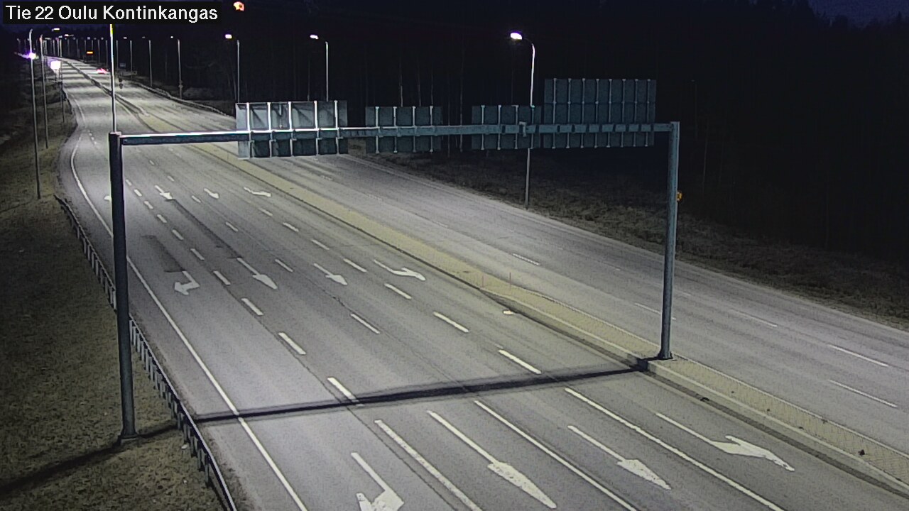 Weather Camera Image Väg 22 Oulu Kaukovainio, Oulu, Pohjois-Pohjanmaa