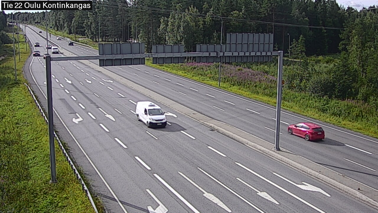 Weather Camera Image Väg 22 Oulu Kaukovainio, Oulu, Pohjois-Pohjanmaa