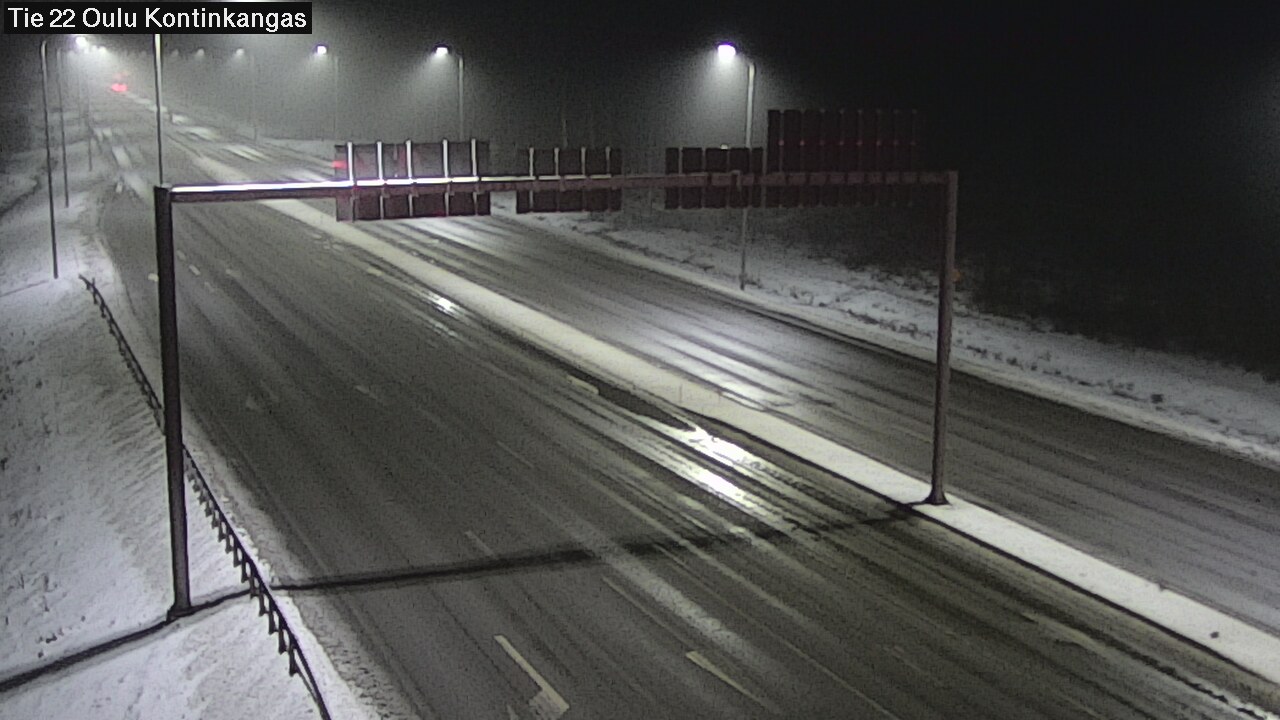 Weather Camera Image Väg 22 Oulu Kaukovainio, Oulu, Pohjois-Pohjanmaa