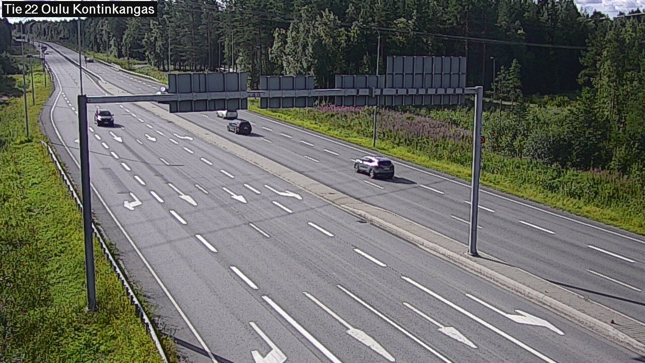 Weather Camera Image Väg 22 Oulu Kaukovainio, Oulu, Pohjois-Pohjanmaa