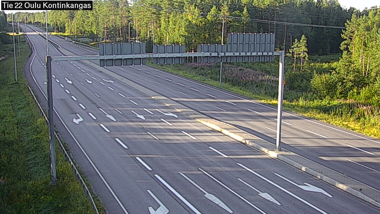 Weather Camera Image Road 22 Oulu Kaukovainio, Oulu, Pohjois-Pohjanmaa