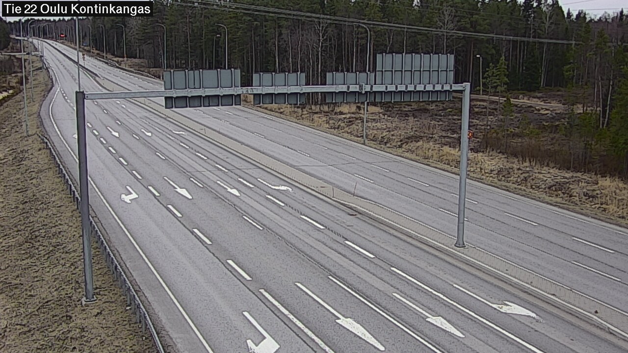 Weather Camera Image Road 22 Oulu Kaukovainio, Oulu, Pohjois-Pohjanmaa