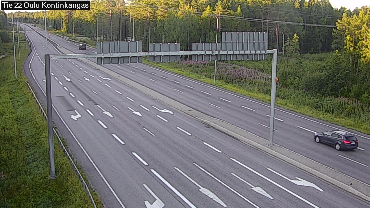 Weather Camera Image Road 22 Oulu Kaukovainio, Oulu, Pohjois-Pohjanmaa