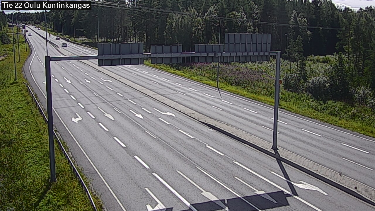 Weather Camera Image Väg 22 Oulu Kaukovainio, Oulu, Pohjois-Pohjanmaa