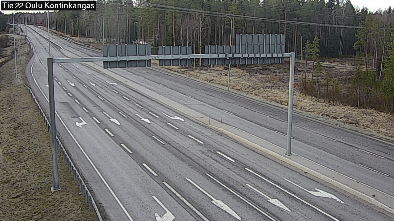 Weather Camera Image Väg 22 Oulu Kaukovainio, Oulu, Pohjois-Pohjanmaa