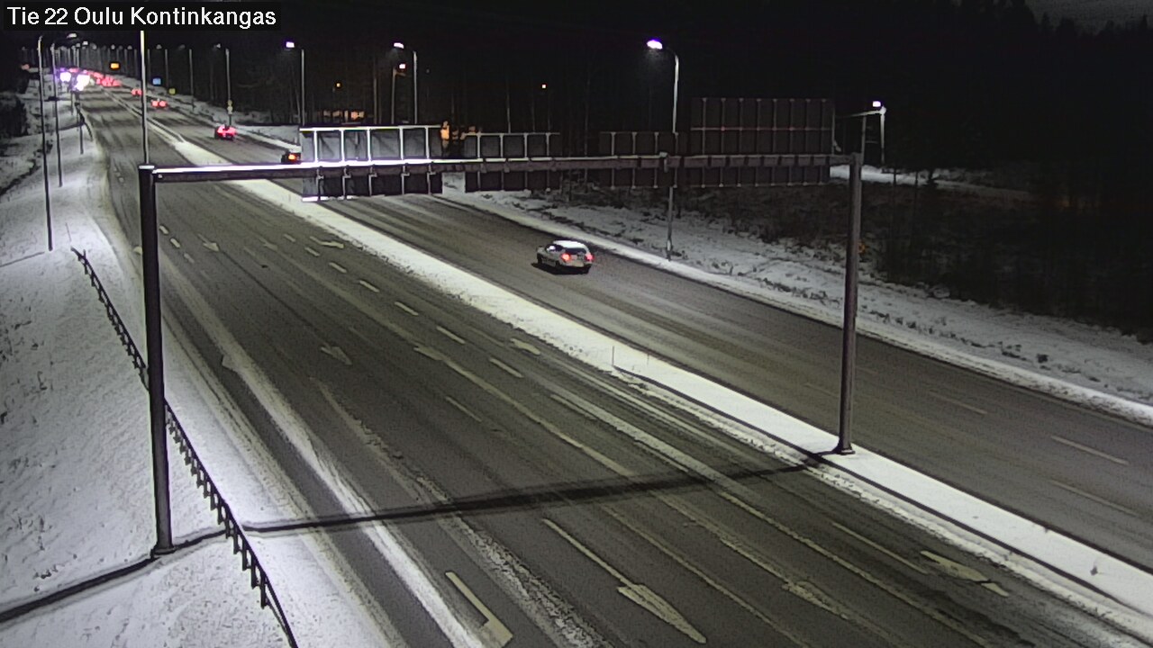 Weather Camera Image Väg 22 Oulu Kaukovainio, Oulu, Pohjois-Pohjanmaa