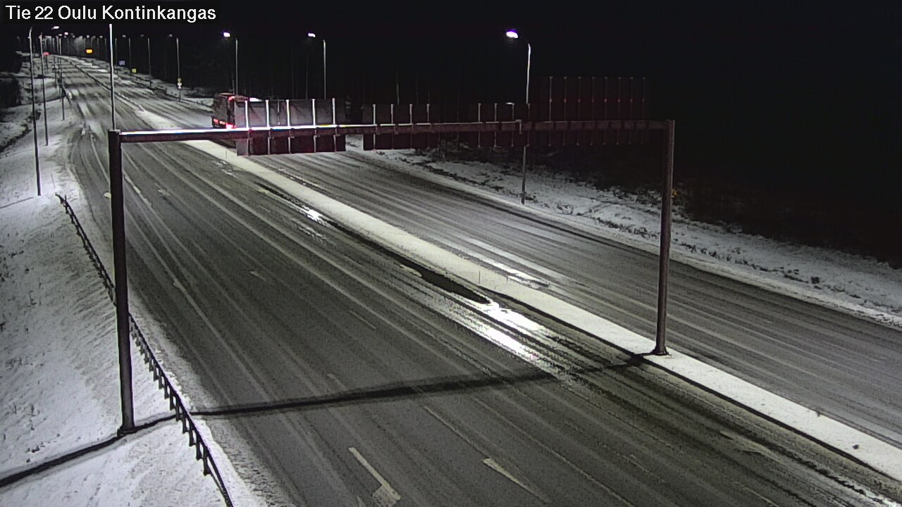 Weather Camera Image Väg 22 Oulu Kaukovainio, Oulu, Pohjois-Pohjanmaa
