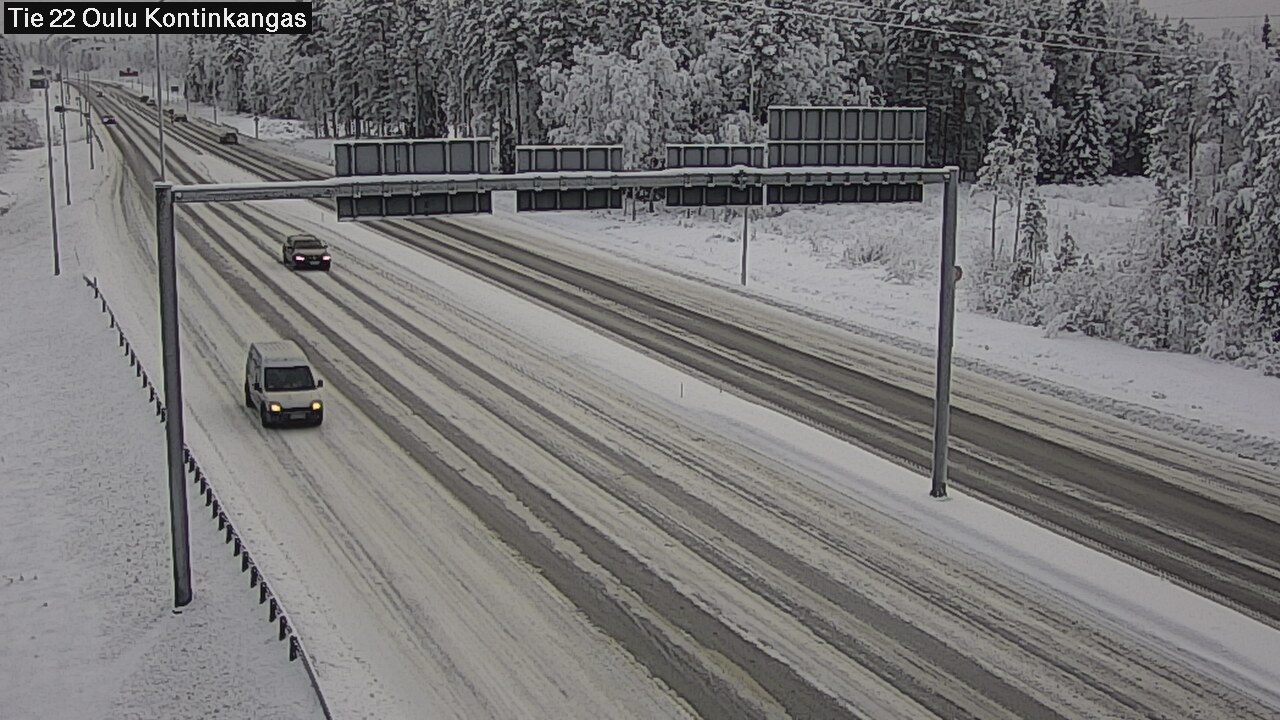 Weather Camera Image Road 22 Oulu Kaukovainio, Oulu, Pohjois-Pohjanmaa