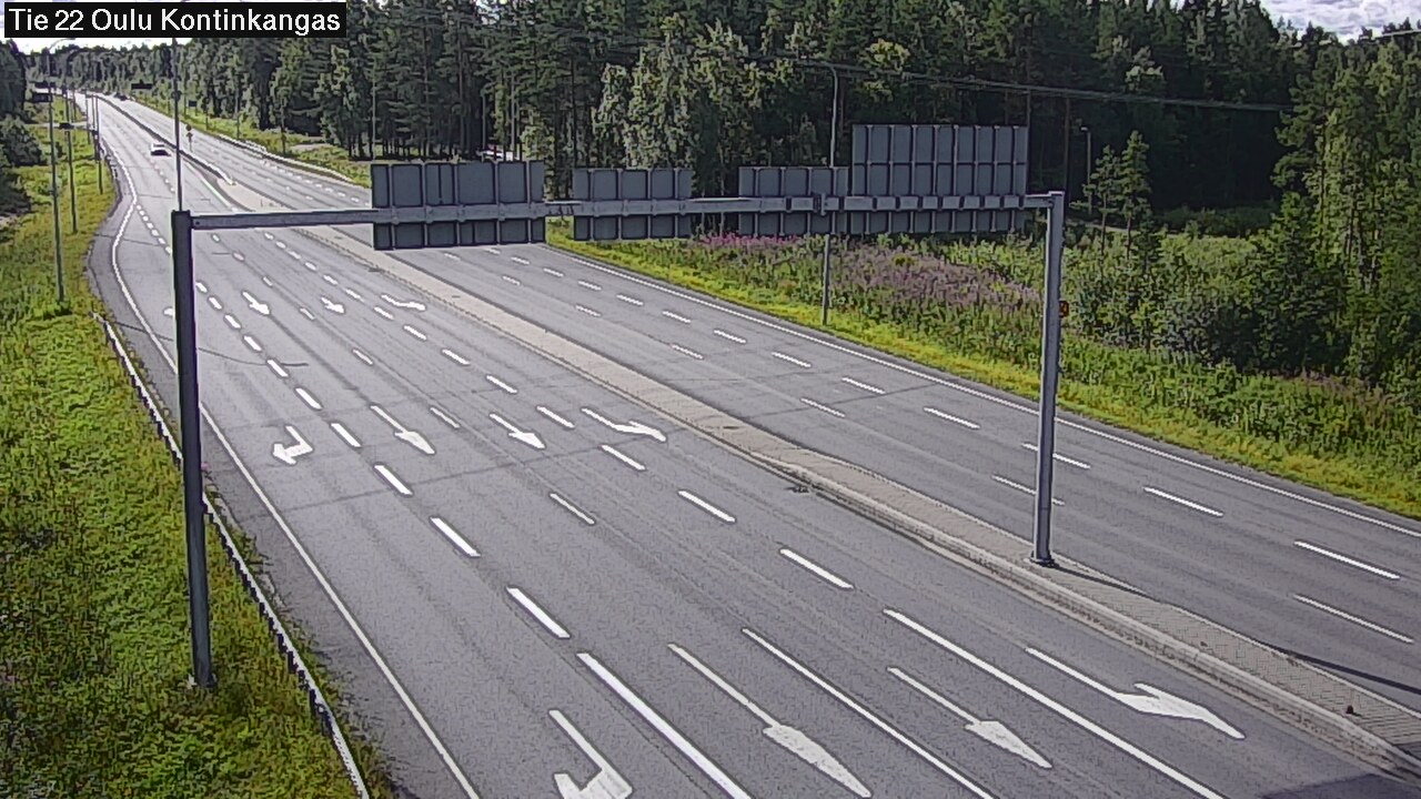 Weather Camera Image Väg 22 Oulu Kaukovainio, Oulu, Pohjois-Pohjanmaa
