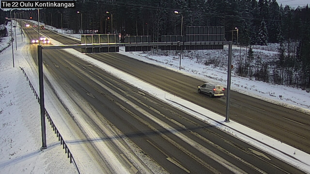 Weather Camera Image Väg 22 Oulu Kaukovainio, Oulu, Pohjois-Pohjanmaa