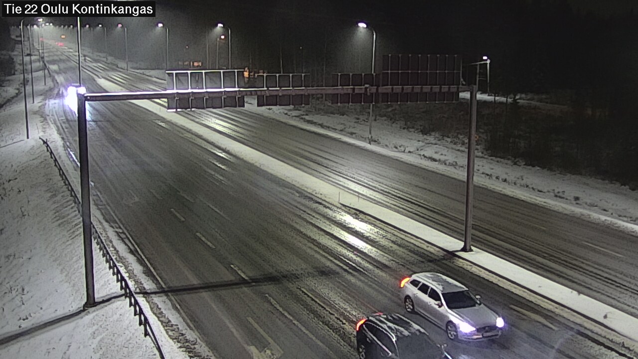 Weather Camera Image Väg 22 Oulu Kaukovainio, Oulu, Pohjois-Pohjanmaa