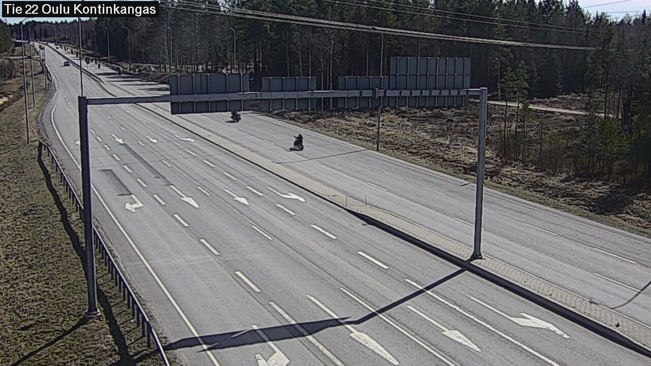 Weather Camera Image Väg 22 Oulu Kaukovainio, Oulu, Pohjois-Pohjanmaa