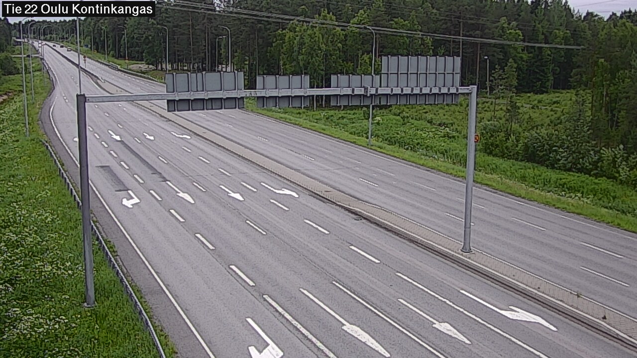 Weather Camera Image Road 22 Oulu Kaukovainio, Oulu, Pohjois-Pohjanmaa