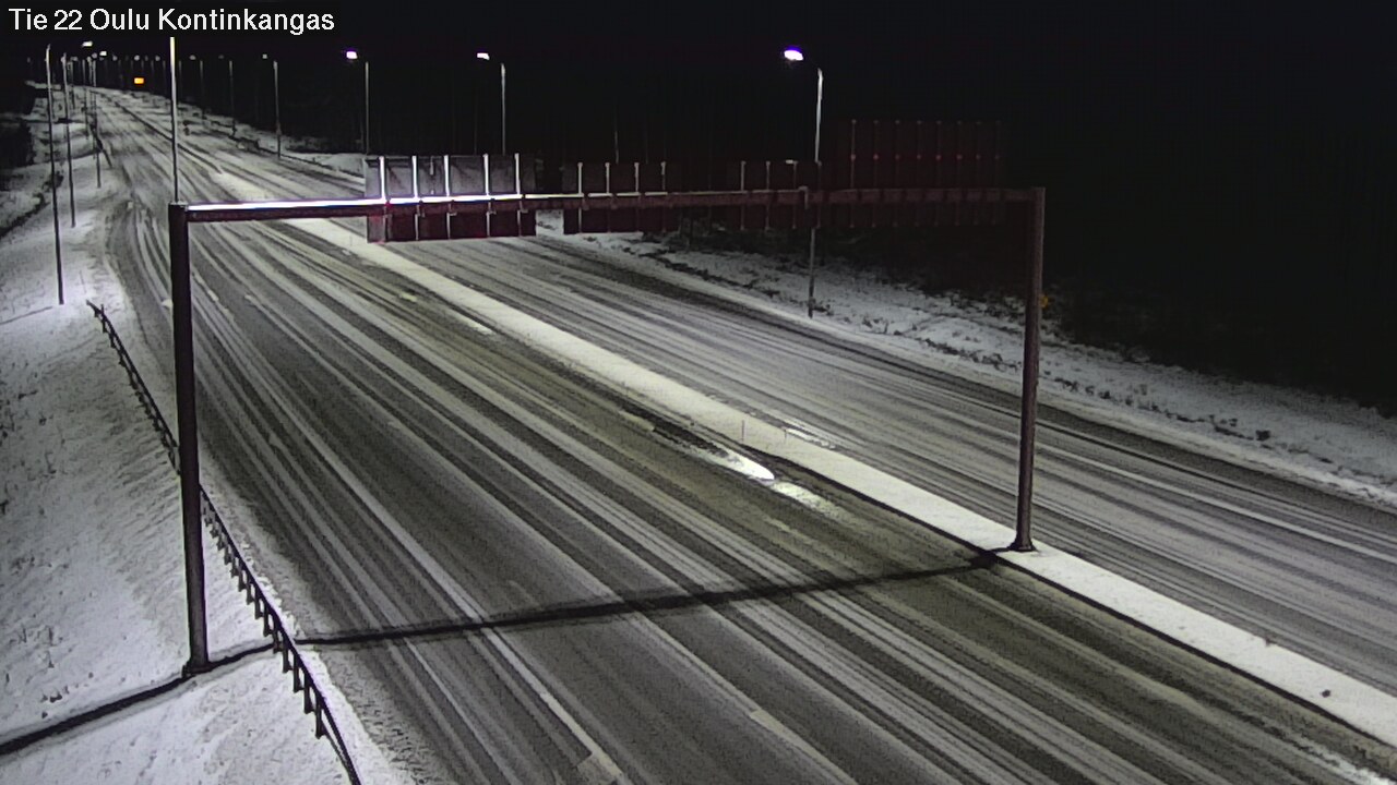 Weather Camera Image Väg 22 Oulu Kaukovainio, Oulu, Pohjois-Pohjanmaa