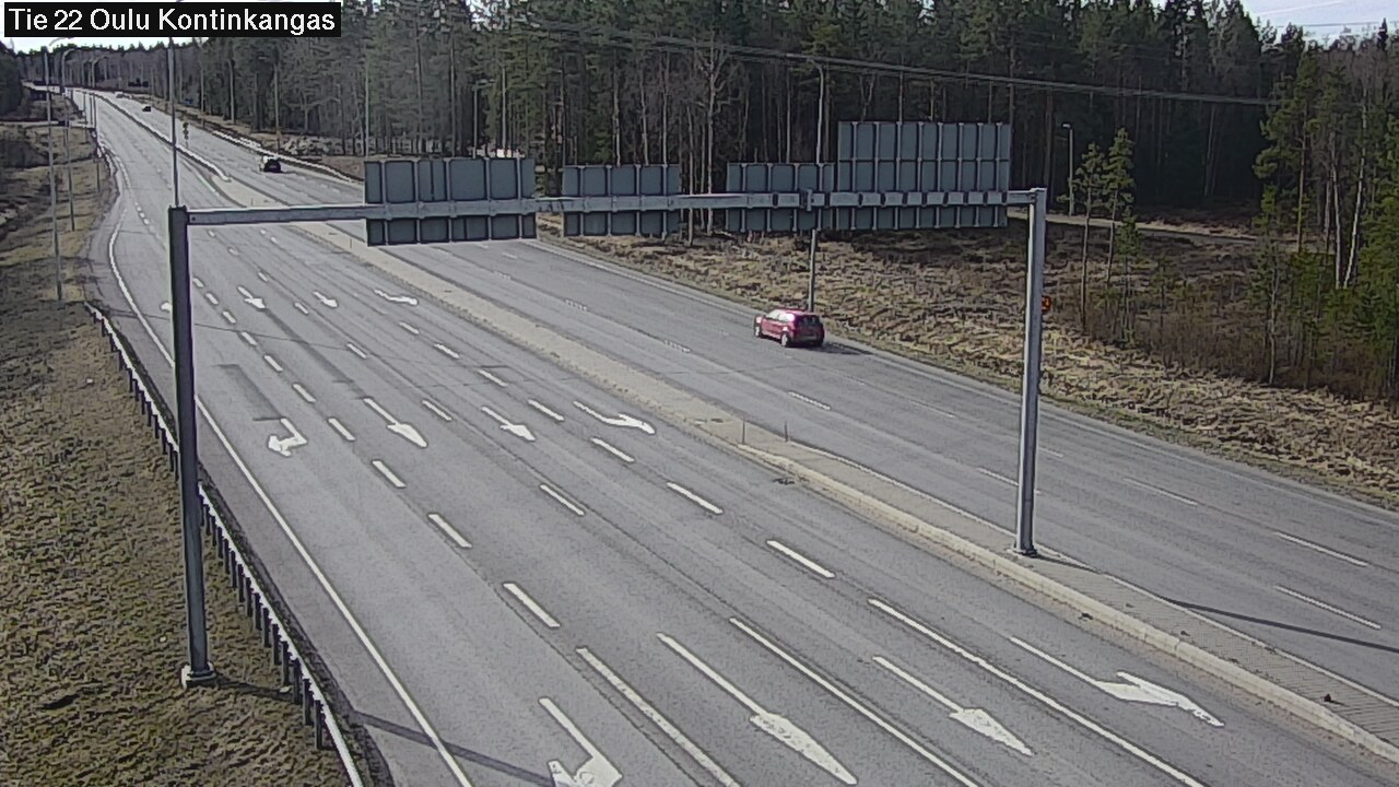 Weather Camera Image Väg 22 Oulu Kaukovainio, Oulu, Pohjois-Pohjanmaa