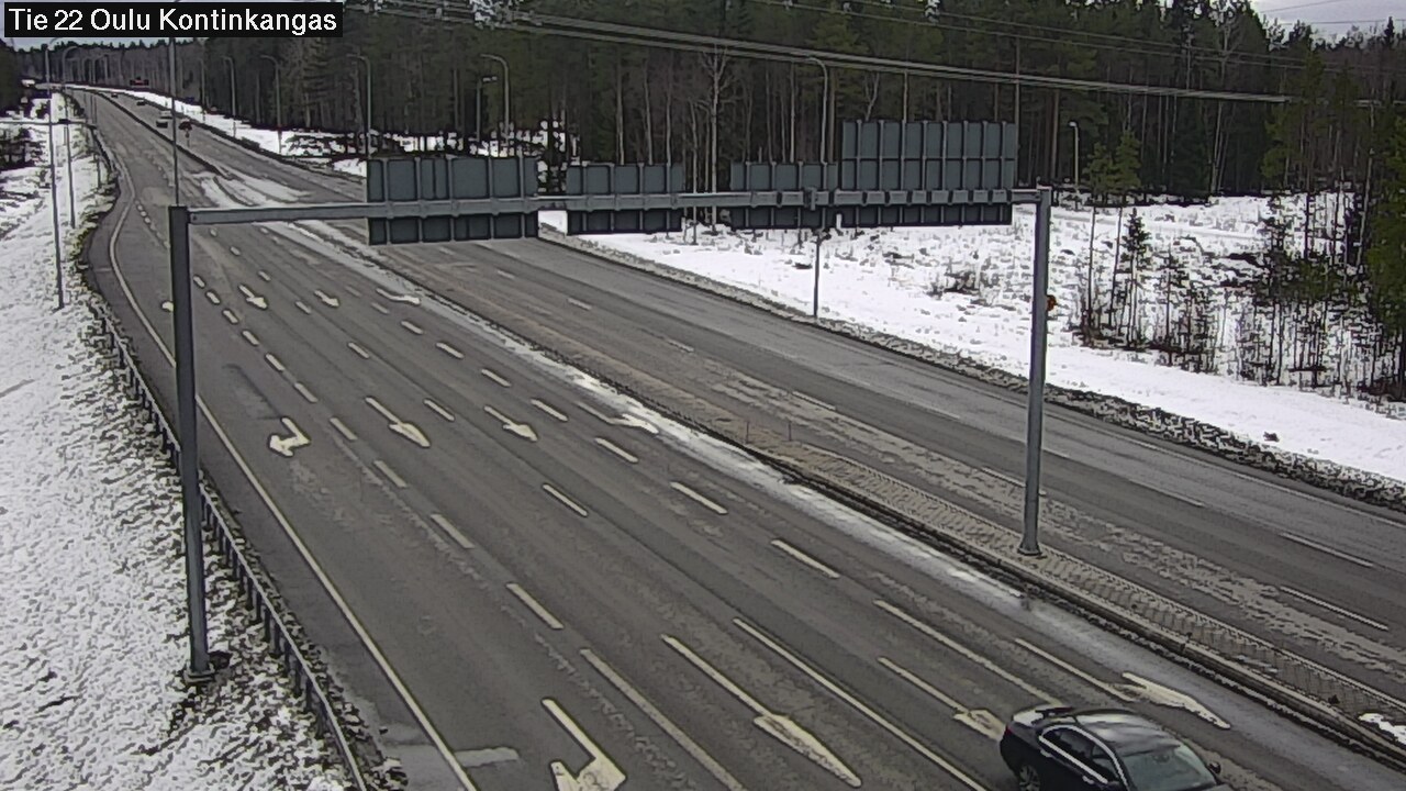 Weather Camera Image Road 22 Oulu Kaukovainio, Oulu, Pohjois-Pohjanmaa