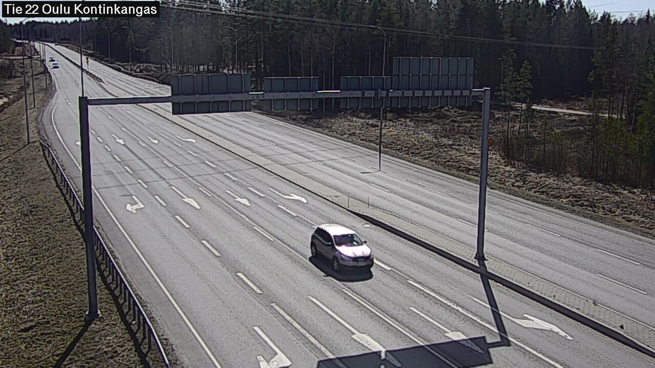 Weather Camera Image Väg 22 Oulu Kaukovainio, Oulu, Pohjois-Pohjanmaa