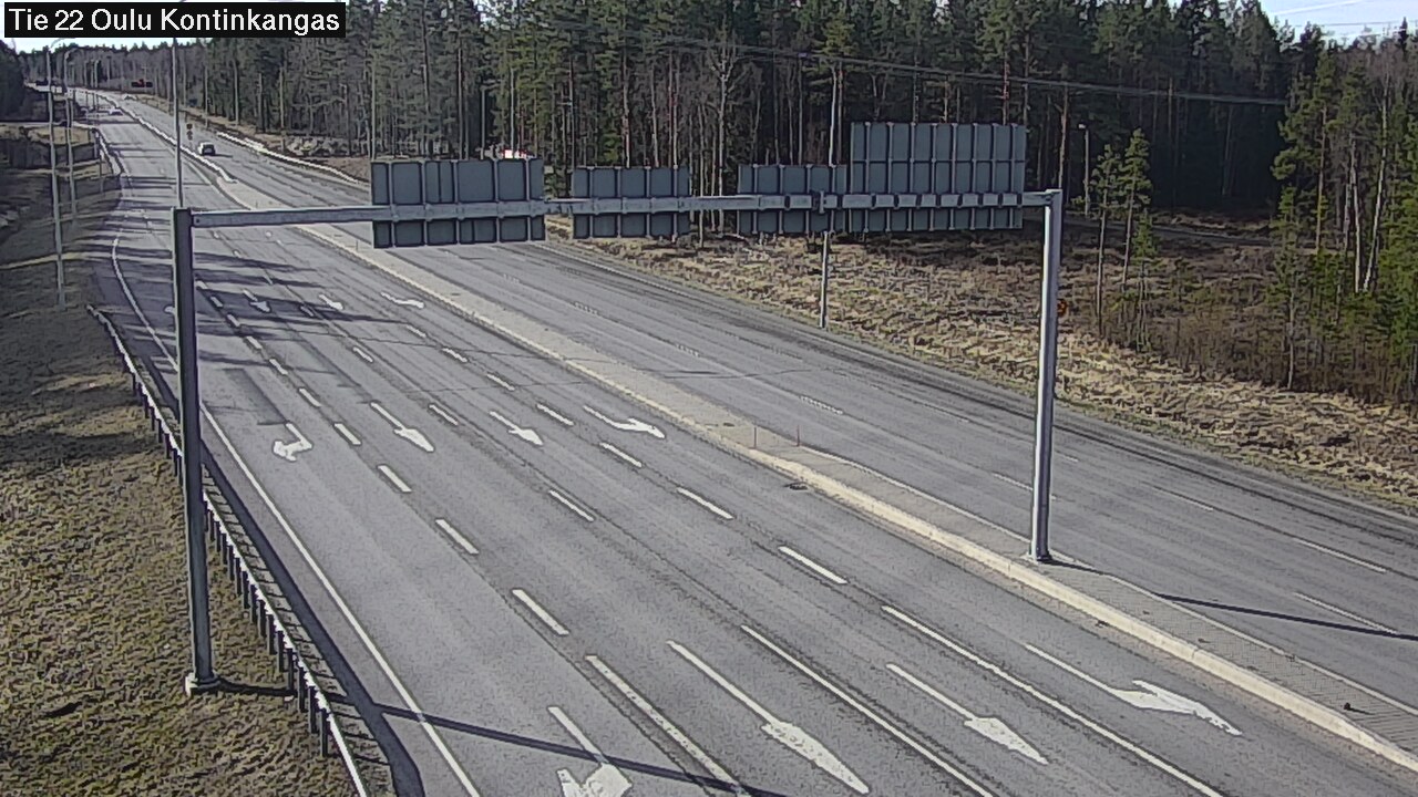 Weather Camera Image Väg 22 Oulu Kaukovainio, Oulu, Pohjois-Pohjanmaa