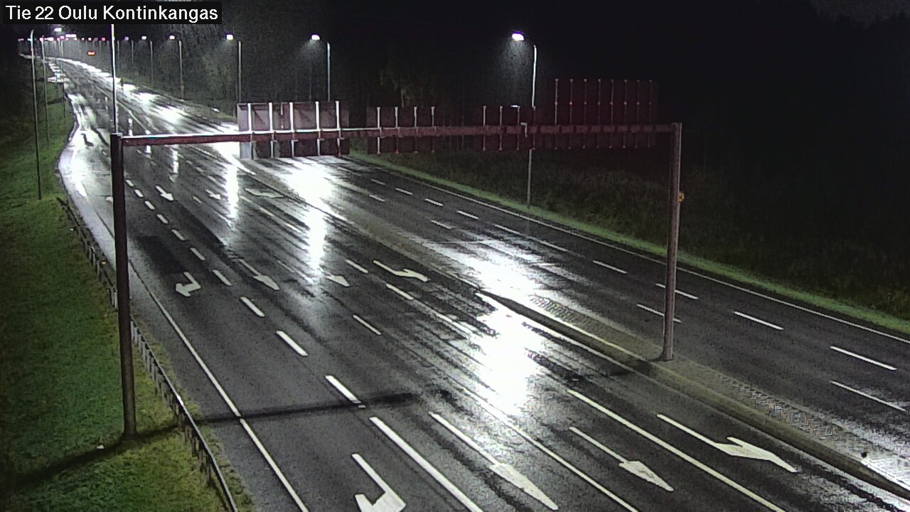 Weather Camera Image Road 22 Oulu Kaukovainio, Oulu, Pohjois-Pohjanmaa