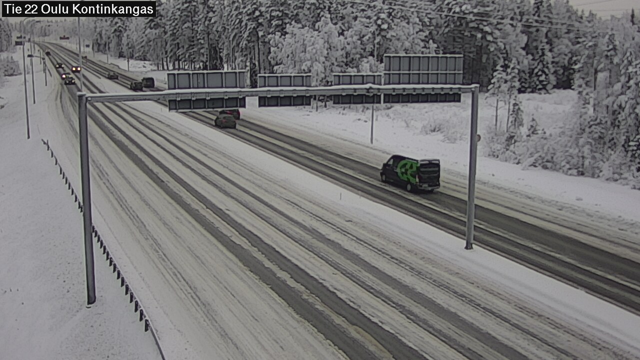 Weather Camera Image Road 22 Oulu Kaukovainio, Oulu, Pohjois-Pohjanmaa