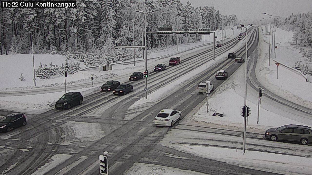 Weather Camera Image Väg 22 Oulu Kaukovainio, Oulu, Pohjois-Pohjanmaa